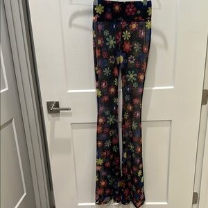 Mesh Flower Ying Yang Pants